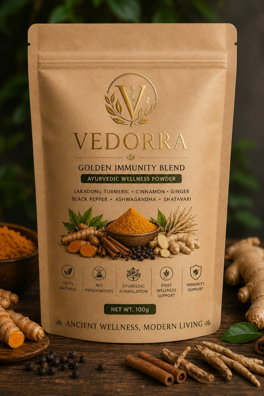 Golden Immunity Blend – Vedorra Ayurvedic Drink
